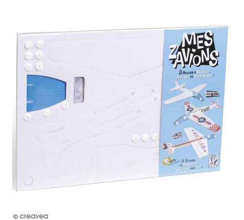 Mes Z'avions Puzzle 3D en carton à monter et à décorer - 3 avions