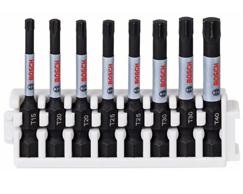Déstock - Promotion - Bosch - Pack De 8 Embouts De Vissage Screwdriver Bit Impact Control 50 Mm