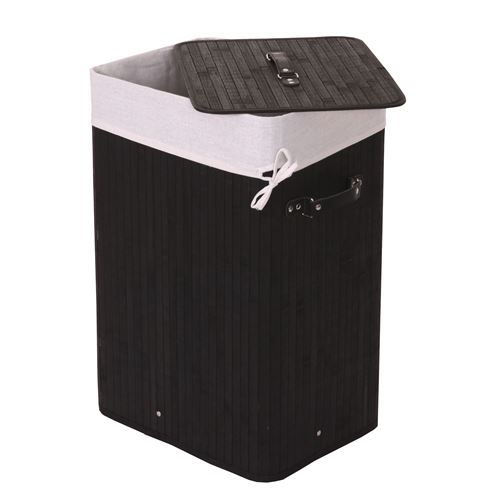Corbeille à linge MENDLER HWC-C21, 61x43x32cm, 70l noir