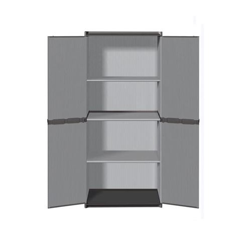 Sogenex Armoire De Rangement Haute En Resine 3 Tablettes Armoire
