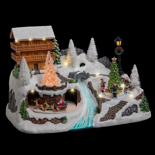 Féérie Lights & Christmas Village de Noël animé et lumineux Chalet