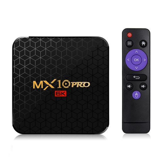 MX10 PRO Smart TV Box Android 9.0 UHD 4K Lecteur multimédia 4 Go / 64 Go