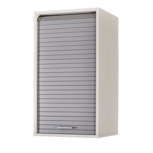 Meuble Cuisine Blanc Bicolore 40 cm H 72 cm - Coloris: Aluminium