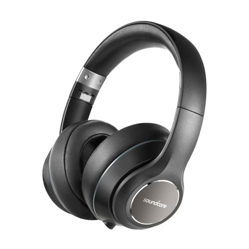 Soundcore Vortex Casque Bluetooth 4.2 - Casque Hi-Fi stereo avec 20 heures d'autonomie, micro intégré, coussins à mémoire de forme et mode filaire