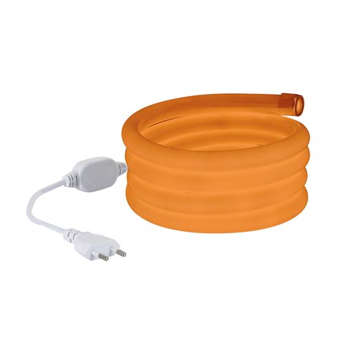 TechBrey Néon LED Flexible 360º Rond Dimmable 120LED/m 220V AC Orange IP67 sur Mesure Coupe tous les 100cm 16m