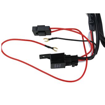Faisceau de câble double avec interrupteur et relais pour barre LED