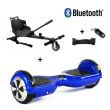 Hoverboard 6,5" Bleu+Hoverkart avec Bluetooth Sac et Télécommande