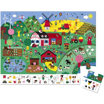 Puzzle Janod d'observation la ferme 24 pièces