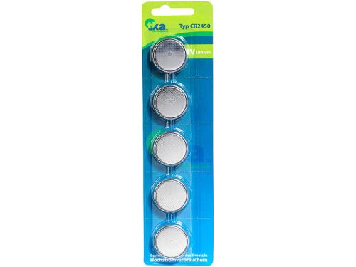 Pack de 5 piles bouton CR2450 3V