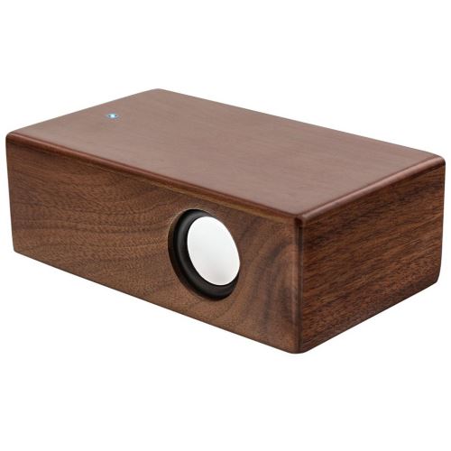 Haut-parleur woodbrick InLine® dans un étui en bois de noyer