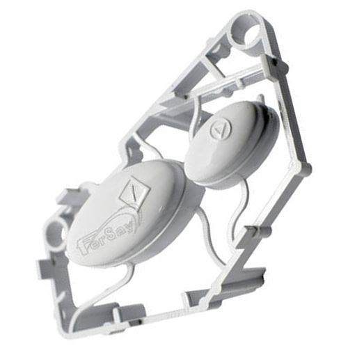 Poussoir blanc Four micro-ondes 481241078148, C00373642 WHIRLPOOL, BAUKNECHT - 318696