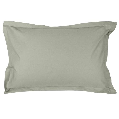Taie D'oreiller En Percale De Coton 80 Fils 50x70 Cm - Cendre