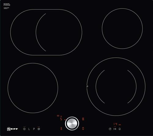 Plaque de cuisson en vitrocéramique Neff T16TT76N0 - Plaque de marque Ceran, 60,60 cm, noire TwistPad Montage affleurant Noir