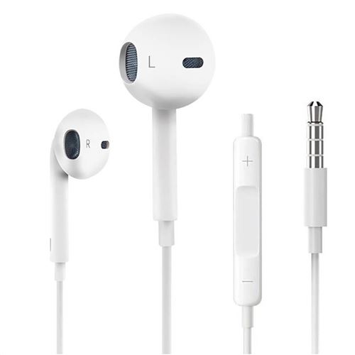 Écouteurs filaire universels intra auriculaire pour Apple iphone Téléphone  Blanc - Ecouteurs - Achat & prix