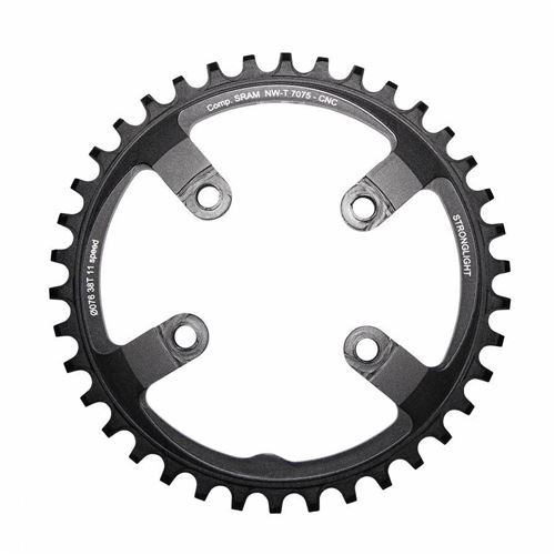 Plateau vtt 4bra mono 38dts d.76 noir alu 7075 stronglight xx1 11v.