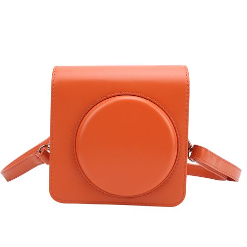 Étui de protection en cuir PU pour Instax SQUARE SQ1 - Orange