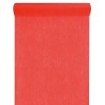 SANTEX 5696-7-30, Chemin de table en intissé 25 METRES, Rouge