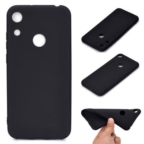 Coque en TPU givré doux noir pour votre Huawei Honor 8A