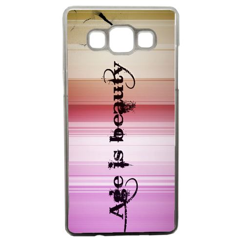 Coque L'age Est La Beauté Art Graphique Compatible Samsung Galaxy A5 Transparent