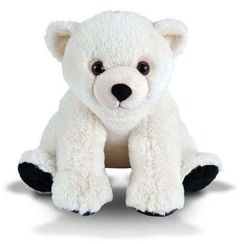 Wild Republic Multicolore, Multicolore Ours Polaire En Peluche Junior 30 Cm En Peluche Blanc/Noir