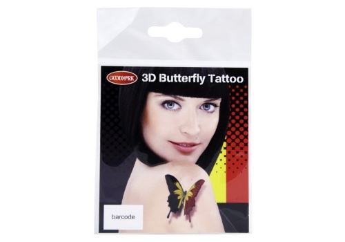 Tattoo Stick 3D en forme de diables rouges belges