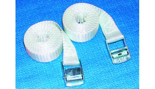 Sangle cliquet inox l 7m x25mm - Avec cliquet inox.sangle polyester écrucharge de rupture 700 kg