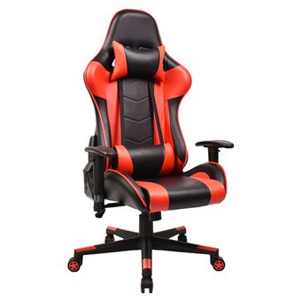 Fauteuil De Bureau Gamer Noir Et Rouge Gordon Achat Prix Fnac