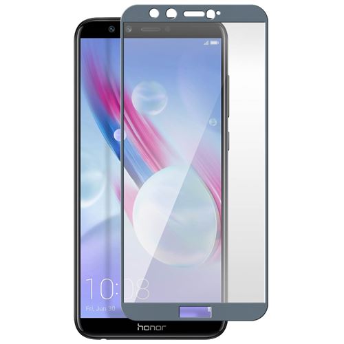 Protecteur écran en verre trempé couverture de l'écran gris film complet pour Huawei Honor 9 Lite