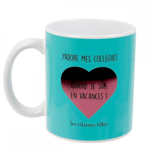 Mycrazystuff Vert Mug Thermoréactif J'adore Mes Collègues