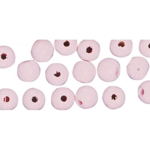 Perle en bois rose ronde Ø 8 mm 82 pièces - rayher