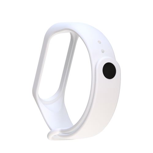 Bracelet en silicone pour Xiaomi Mi Band 3/4 - Blanc