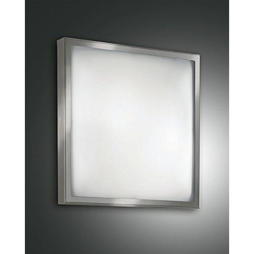Fabas 2867 osaka plafond h 10 cm 2 lumiéres 42w nickel satiné fabas luce 2867-61-178