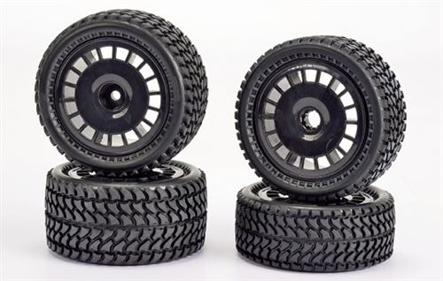 Roues TT 1/10 AV/AR 2wd Carson 1/10