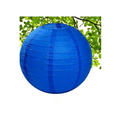 Lanternes de papier rondes abat-jour de mariage mariage décor de fête d'anniversaire16inch bleu