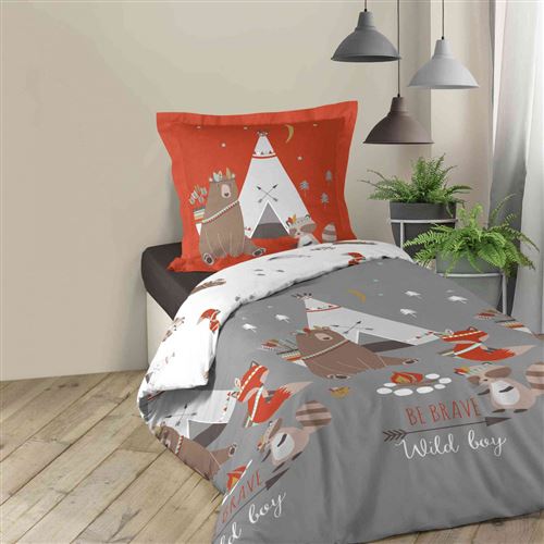 Parure de lit enfant Tipi 140x200 cm