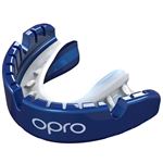 Opro sport bit Self-Fit GEN4 gold braces unisexe bleu / blanc