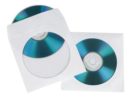 Hama Blanc Cd-Rom Paper Sleeves - Pochette Cd/Dvd - (Pack De 50) - Image 2
