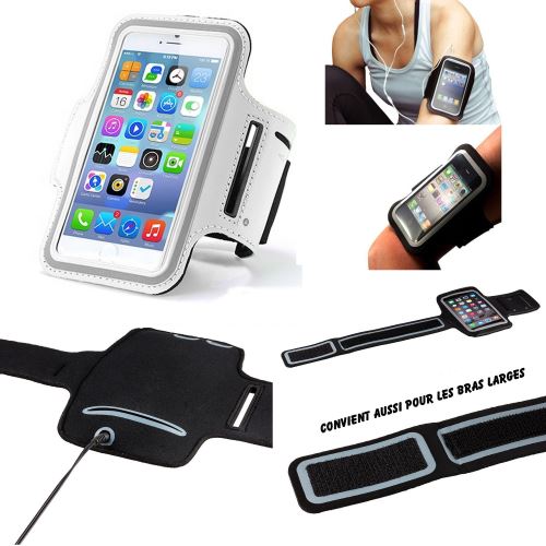 Motorola M Brassard Sport Neoprene pour telephone portable (Smartphone) Course A Pied Randonnée Running Scratch Reglable - Activite Sportive Bleu