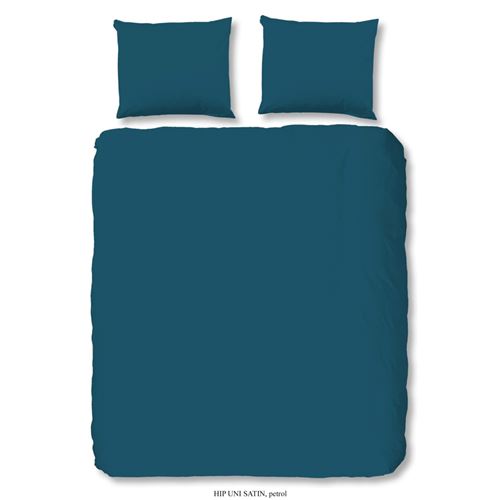 HIP Housse de couette Uni 200x200/220 cm Bleu pétrole