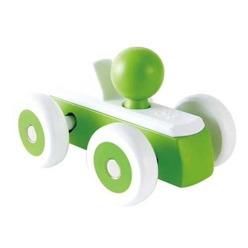 Hape voiture de course en bois 15 cm vert