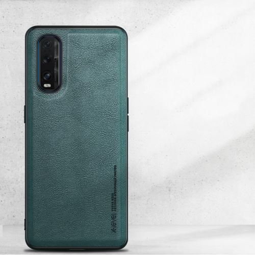 Coque en TPU + PU style vintage vert pour votre Oppo Find X2