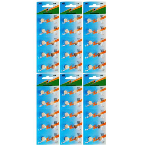 Lot de 60 Piles bouton plates type AG7/G7 1,55V compatibles LR927 395 - Visiodirect -