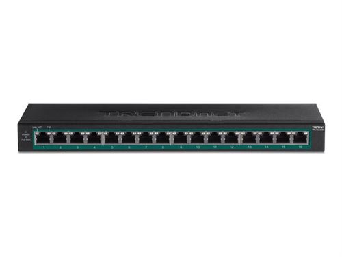 Switch > TrendNet Trendnet Switch TrendNet 16-PORT GIGABIT POE+ SWITCH