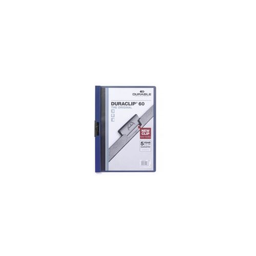 Non Communiqué Bleu Durable Duraclip 60 Protège Documents Pvc Transparent