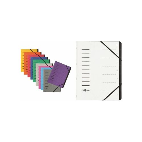 PAGNA Trieur 'Sorting File', 7 compartiments, rouge
