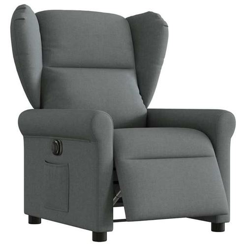 Non Communiqué Gris Vidaxl Fauteuil Électrique Réglable Tissu Foncé