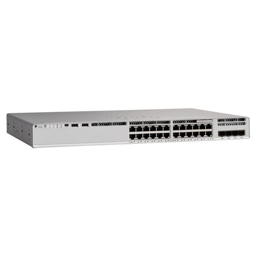 Cisco Catalyst 9200L - Network Essentials - commutateur - C3 - 24 x 10/100/1000 + 4 x Gigabit SFP (liaison montante) - Montable sur rack