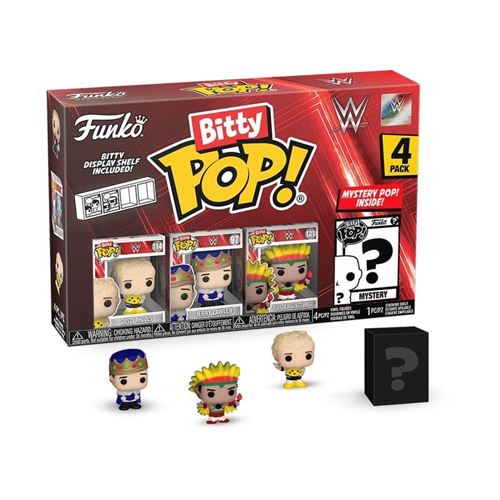 Non Communiqué Wwe - Pack 4 Figurines Bitty Pop! Dusty Rhodes 2,5 Cm