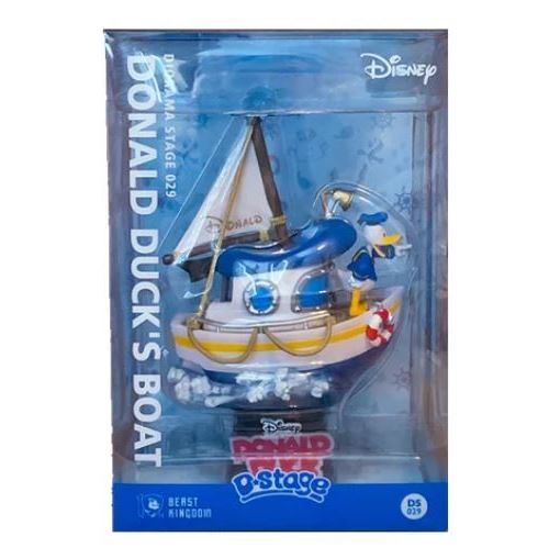 Disney-Diorama-029 Donald Duck'S Et Son Bateau