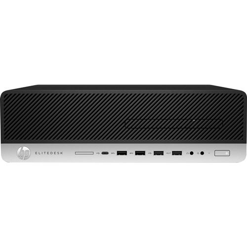 HP EliteDesk 800 G5 - SFF Core i5 9500 / jusqu'à 4.4 GHz - RAM 8 Go - SSD 512 Go - UHD Graphics 630 - Win 11 - moniteur : aucun - noir, argent - reconditionné - Grade A